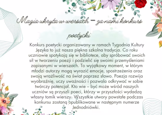 Konkurs poetycki