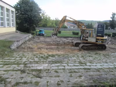 Sierpień 2016r. - poczatek prac budowlanych